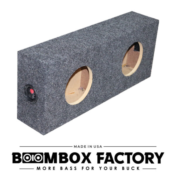 6 1/2 SE Dual 6.5" Speaker Box | Sealed | Square Design | Bed Liner Spray Finish Available