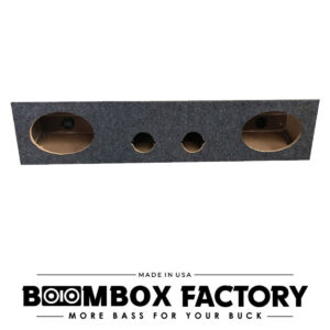 6X9 TWEETER Dual 6" x 9" Speaker & 3.8" Super Bullet Tweeter Box | Sealed | Hatchback Design | Bed Liner Spray Finish Available
