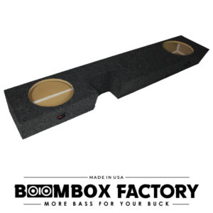 F250-350-03 Dual Sub Box | Sealed | Face Up | Under-Seat Fit for 2003 & Up Ford F-250 & F-350 Quad Cab | 10" Subwoofers
