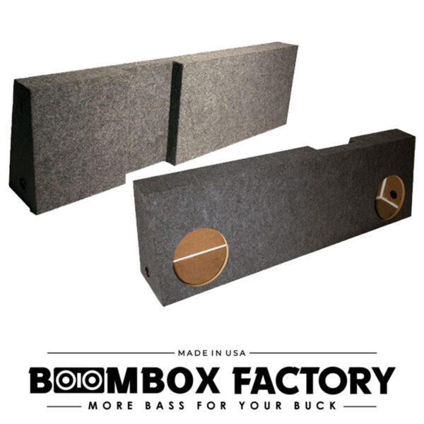 FO5BHE Dual Sub F-150 Box | Face Front | Sealed | Behind-the-Seat Fit for 2005 & Up Ford F-150 Regular Cab | 10" & 12" Subwoofers