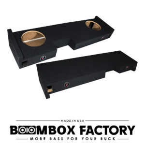 GMC14FD Dual Sub GMC Box (Face Down) | Dual Ports | Under-Seat Fit | Compatible with 2014 & Up GMC Trucks | 10" & 12" Subwoofers