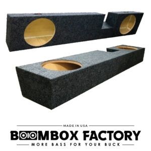 F02FUE Dual Sub F-150 Box (Face Up) | Sealed | Under-Seat Fit | 2000-2003 Ford F-150 | 10" Subwoofers