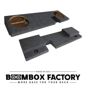 F04UNE Dual Sub F-150 Box | Sealed | Under-Seat Fit for 2004-2008 Ford F-150 Crew Cab | 10" & 12" Subwoofers