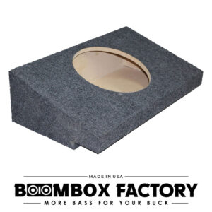 HTSS Frontier Single Sub Box | Face Front | Sealed | Behind-the-Seat Fit for 2000 & Up Nissan Frontier Regular Cab | 10" Subwoofer