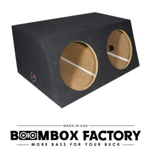 DUAL SUB MINI SLASH BOX (FRONT ANGLED) SMALLER THAN SUBE BOX AVAILABLE SIZES: 10" ANO 12"