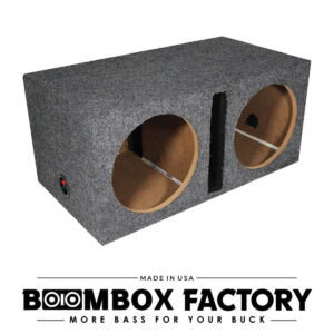 PAK Dual Sub Box (Rectangle) with Single Port | Available in 8", 10", 12", & 15"