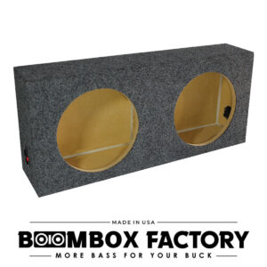 SSE Dual Sub Slim Box (Rectangle) | Works Best with Shallow Subwoofers | Available in 8", 10", 12", & 15"