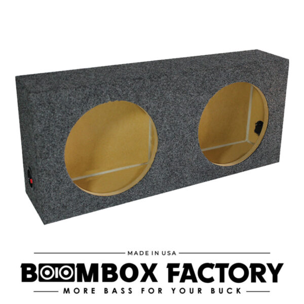 SSE Dual Sub Slim Box (Rectangle) | Works Best with Shallow Subwoofers | Available in 8", 10", 12", & 15"