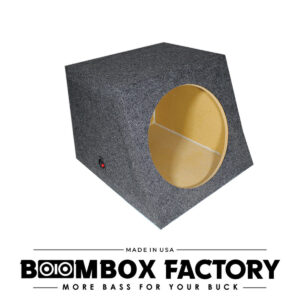 SUBSPE Sealed Speaker Box – Single Sub Slash Box (Front Angled) | Available in 10", 12", & 15"